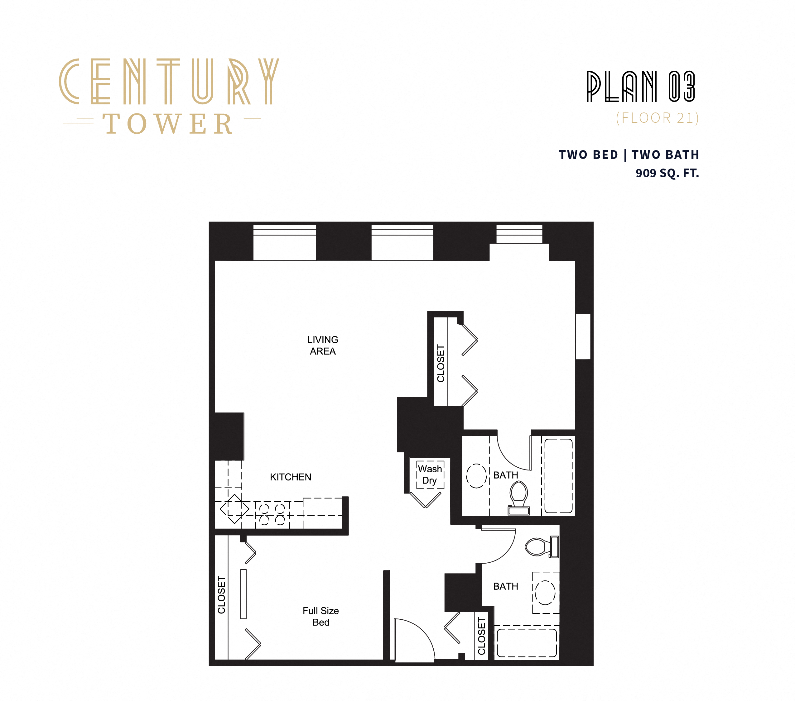 2 Bedroom Floor Plan